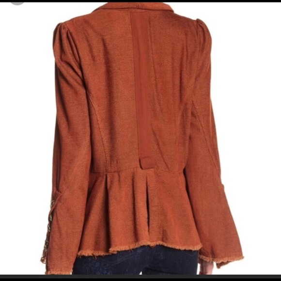 Anthropologie free people flare sleeve jacket xs - Picture 5 of 8